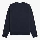 Fred Perry Tartan Applique Sweatshirt - Navy
