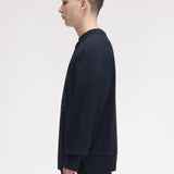 Fred Perry Tartan Applique Sweatshirt - Navy