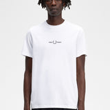 Fred Perry Embroidered T-Shirt - White