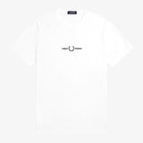 Fred Perry Embroidered T-Shirt - White