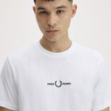 Fred Perry Embroidered T-Shirt - White