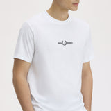 Fred Perry Embroidered T-Shirt - White