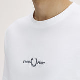 Fred Perry Embroidered T-Shirt - White