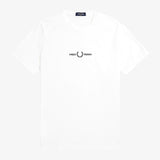 Fred Perry Embroidered T-Shirt - White