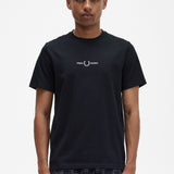 Fred Perry Embroidered T-Shirt - Black