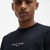 Fred Perry Embroidered T-Shirt - Black