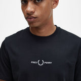 Fred Perry Embroidered T-Shirt - Black
