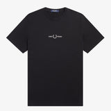 Fred Perry Embroidered T-Shirt - Black