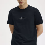 Fred Perry Embroidered T-Shirt - Black