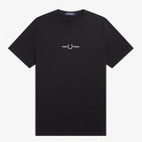 Fred Perry Embroidered T-Shirt - Black