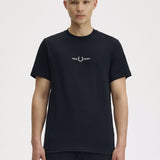 Fred Perry Embroidered T-Shirt - Black