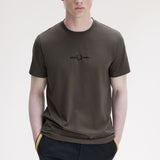 Fred Perry Embroidered T-Shirt - Field Green