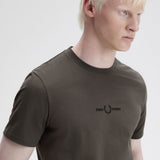 Fred Perry Embroidered T-Shirt - Field Green