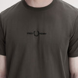 Fred Perry Embroidered T-Shirt - Field Green