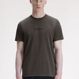Fred Perry Embroidered T-Shirt - Field Green
