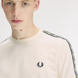 Fred Perry Contrast Tape Ringer T-Shirt - Ecru/Navy