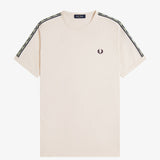 Fred Perry Contrast Tape Ringer T-Shirt - Ecru/Navy