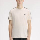 Fred Perry Contrast Tape Ringer T-Shirt - Ecru/Navy