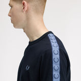 Fred Perry Contrast Tape Ringer T-Shirt - Navy/Ace Blue