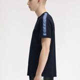 Fred Perry Contrast Tape Ringer T-Shirt - Navy/Ace Blue