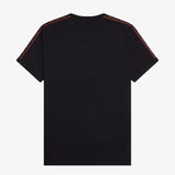 Fred Perry Contrast Tape Ringer T-Shirt - Black