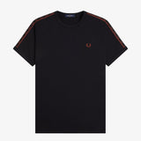 Fred Perry Contrast Tape Ringer T-Shirt - Black