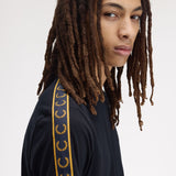 Fred Perry Contrast Tape Ringer T-Shirt - Navy