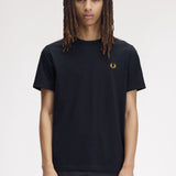 Fred Perry Contrast Tape Ringer T-Shirt - Navy