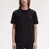Fred Perry Contrast Tape T-Shirt - Black/Shadedstone