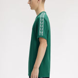 Fred Perry Contrast Tape Ringer T-Shirt - Sport Green