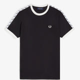 Fred Perry Taped Ringer T-Shirt - Black