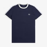 Fred Perry Taped Ringer T-Shirt - Navy