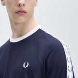 Fred Perry Taped Ringer T-Shirt - Navy