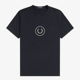 Fred Perry Circle Branding T-Shirt - Black