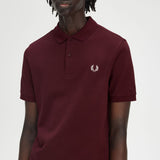 Fred Perry The Polo Shirt - Bordeaux/Ecru
