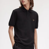 Fred Perry The Polo Shirt - Black/Shadedstone