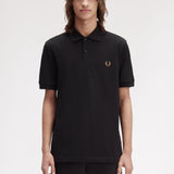 Fred Perry The Polo Shirt - Black/Shadedstone