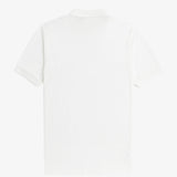 Fred Perry Plain Polo Shirt - Snow White/Ocean