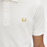 Fred Perry Polo Shirt - Snow White/Honeycomb