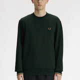 Fred Perry Crew Neck Sweatshirt - Nightgreen