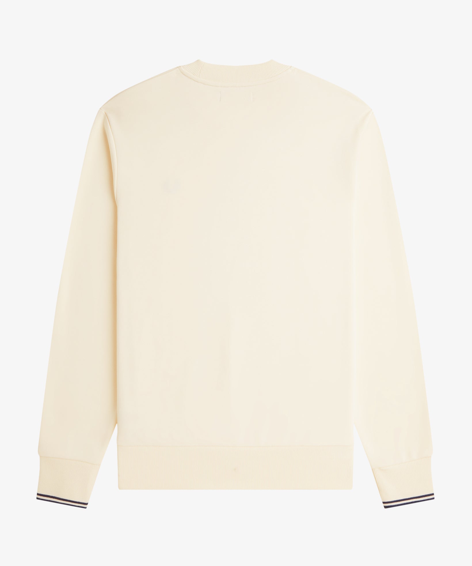 Fred Perry Crew Neck Sweatshirt - Ecru/Midnight Blue