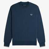 Fred Perry Crew Neck Sweatshirt - Midnight Blue/Slate
