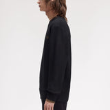 Fred Perry Crew Neck Sweatshirt - Black/Shadedstone