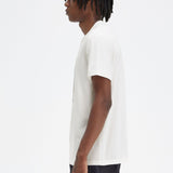 Fred Perry Striped Laurel Wreath T-Shirt - Snow White