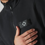 MA.STRUM Neo Quarter Zip Sweat - Jet Black