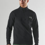 MA.STRUM Neo Quarter Zip Sweat - Jet Black