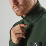 MA.STRUM Neo Quarter Zip Sweat - Oil Slick