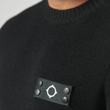 MA.STRUM Montage Crew Knit - Jet Black