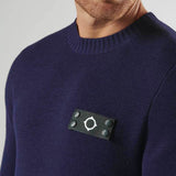 MA.STRUM Montage Crew Knit - Ink Navy