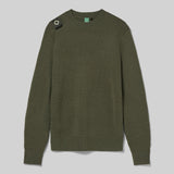 MA.STRUM Oka Crew Knit - Bronze Green